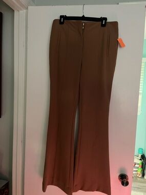 Women's Tailored Veronica Beard Brown Flare Pants